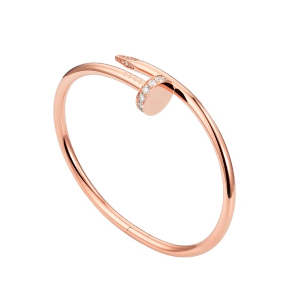 JUSTE UN CLOU BRACELET, CLASSIC MODEL, DIAMONDS, ROSE GOLD - Picture 1 of 9